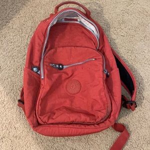 Kipling red small backpack